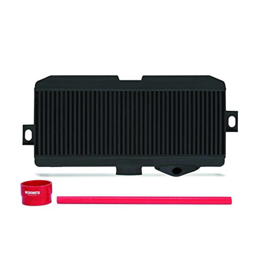Mishimoto MMTMIC-STI-08BKRD Top-Mount Intercooler Kit Compatible With Subaru STI 2008-2021 Black Cooler, Red Hose