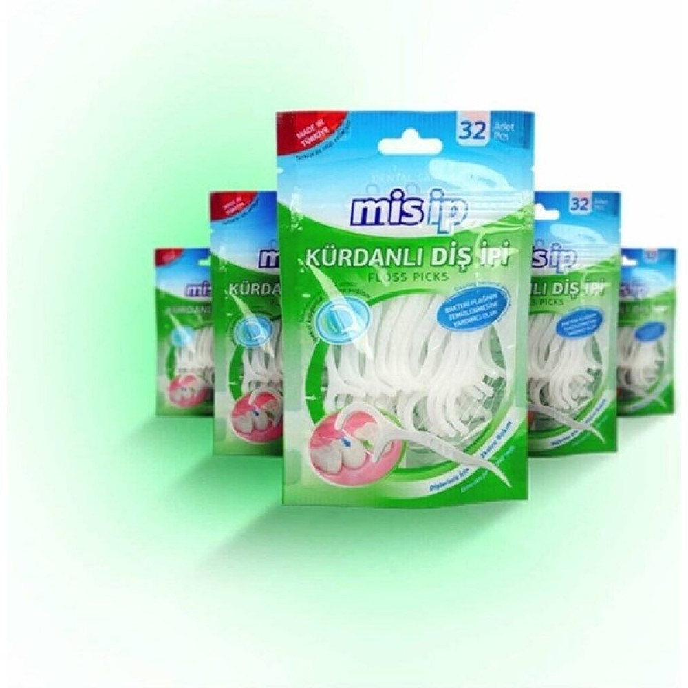 Misip Mis Ip Kürdanlı Diş Ipi 12 x 32LI Paket - 1 Diş İpleri Fiyatı