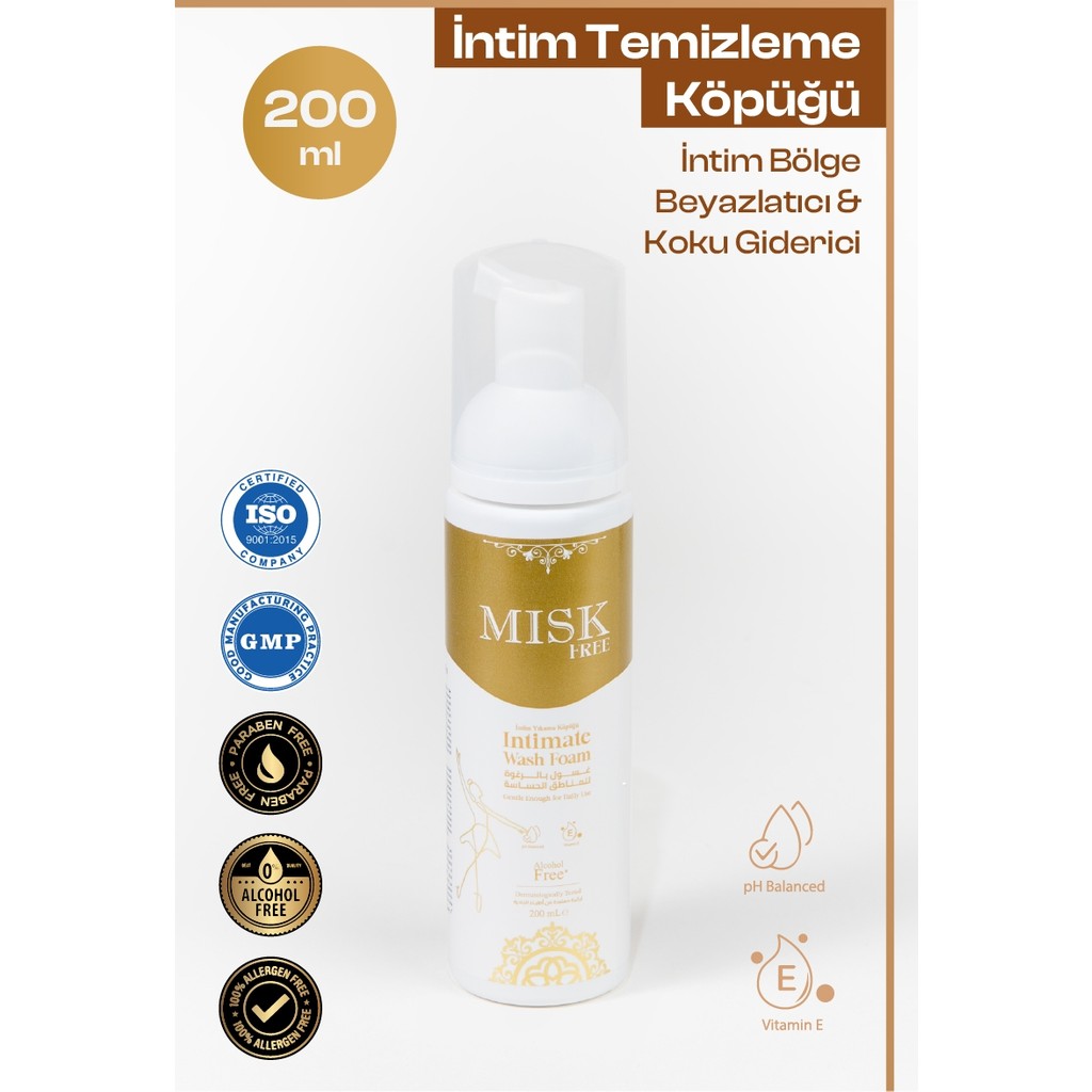 Misk Genital Bölge Yakıma/temizleme Köpüğü – E-Vitamin & Kokulu 200 ml | Beyazlatıcı & Enfeksiyon Giderici Koku Önleyici - Alkolsüz Ph Dengeleyici Diğer Fiyatı