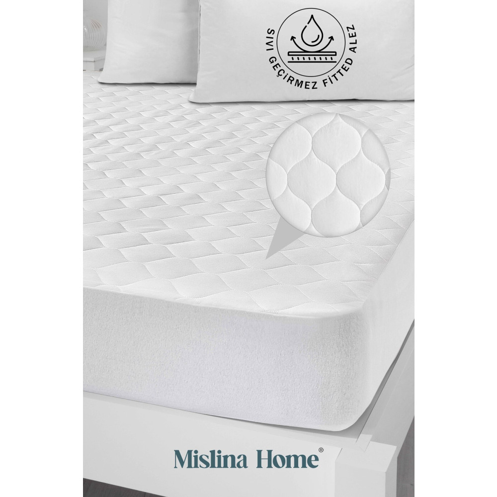 Mislina Home Kapitone Pamuklu Fitted Full Kenar Sıvı Su Geçirmez Bebek Çocuk Yatak Koruyucu Alezi 90 x 190 Beden Alez / Yatak Koruyucu Fiyatı