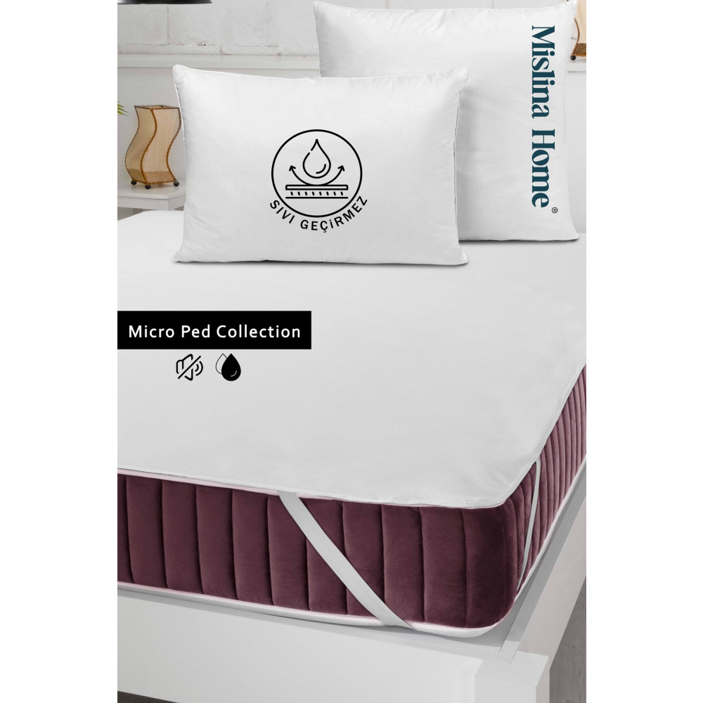 Mislina Home Micro Classic Sıvı Su Geçirmez Köşe Lastikli Ped Bebek Çocuk Yatak Koruyucu Alezi 180 x 200 Beden Alez / Yatak Koruyucu Fiyatı