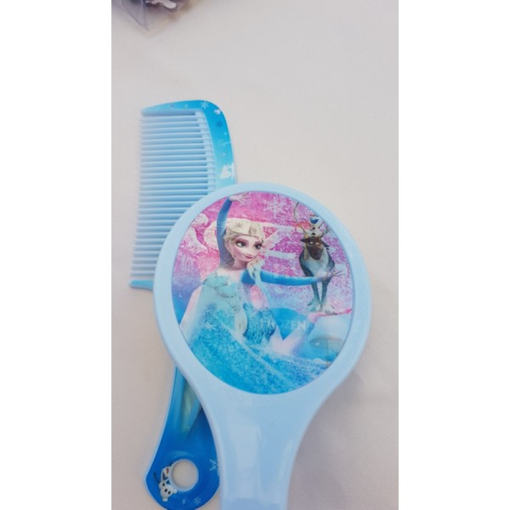 Miso Baby Sihirli Frozen Aynalı Tarak - Frozen Ayna - Elsa Tarak Seti Mavi Bebek Saç Fırça-Tarak Fiyatı