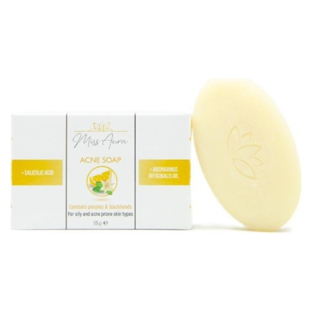 Miss Aura Anti-Acne Sabun Sivilce ve Siyah Noktalar Yağlı ve Akne Eğilimli Cilt Tipleri, 115 gr 2'Lİ Sabunlar Fiyatı