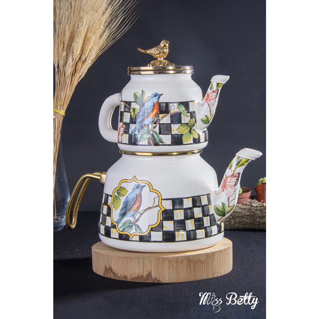 Miss Betty Paradise Emaye Çaydanlık Çay / Çaydanlık Setleri Fiyatı