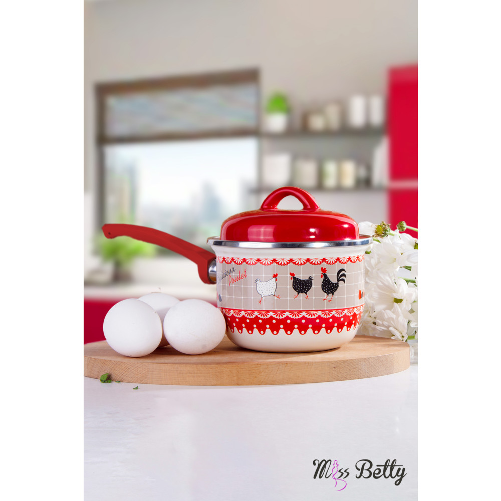 Miss Betty Rafadan Yumurta Ve Sos Tavası Desenli Emaye Fma55531 Tavalar Fiyatı