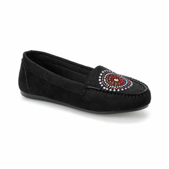 Miss F DS19038 Siyah Kadın Loafer Ayakkabı