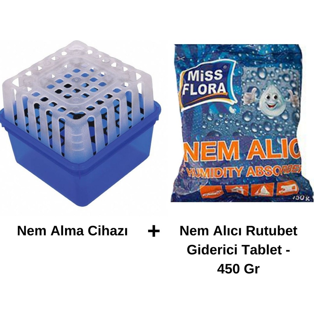 Miss Flora Parfümsüz Natural Nem Alıcı Rutubet Engelleyici Giderici 450 gr Tablet + Nem Alma Kutusu Parfümler Fiyatı