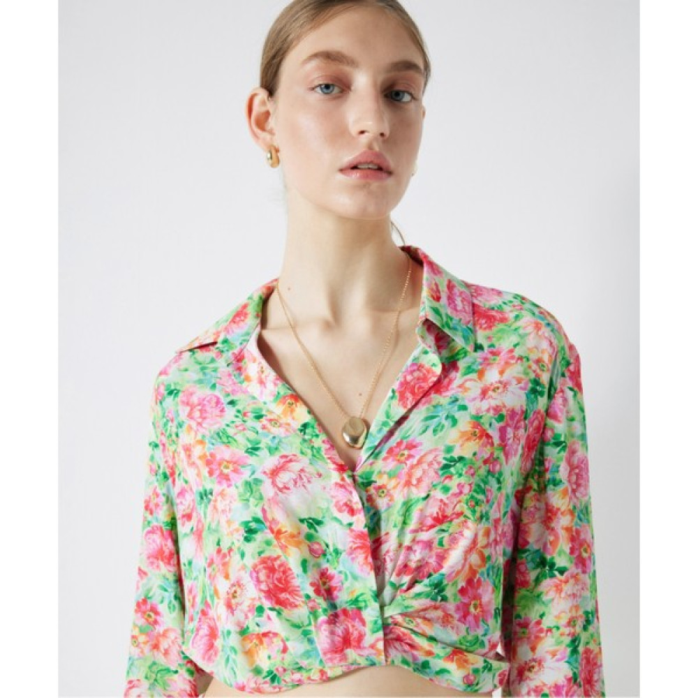 Miss İpekyol Çiçek Desen Crop Bluz Bluz Fiyatı