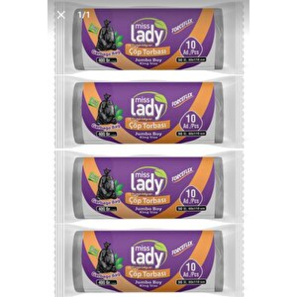 Miss Lady Forceflex Jumbo Çöp Torbası 400 Gr X4 Adet Çöp Poşetleri Fiyatı