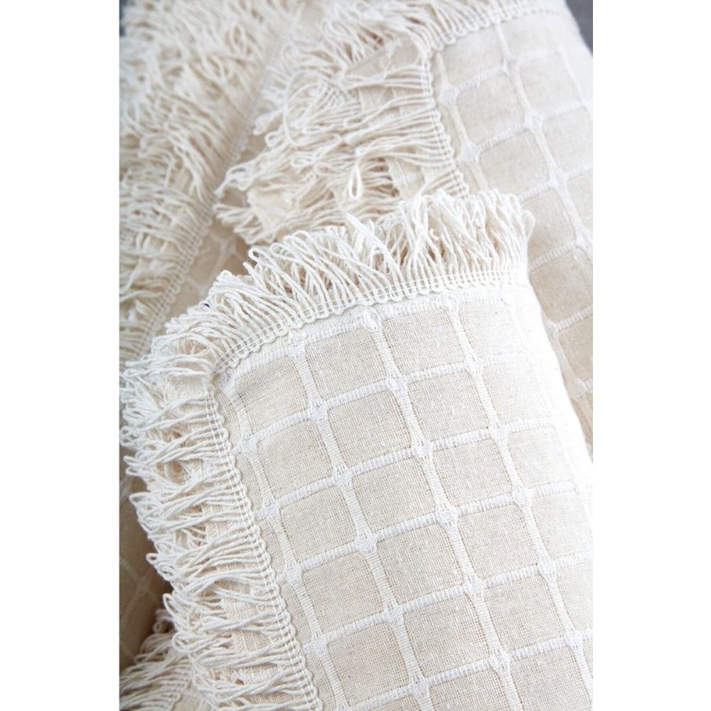 Miss Linda Home Collection %100 Pamuklu Buldan Işi Çekyat Örtüsü 180 x 250 cm - Krem Rengi Diğer Fiyatı
