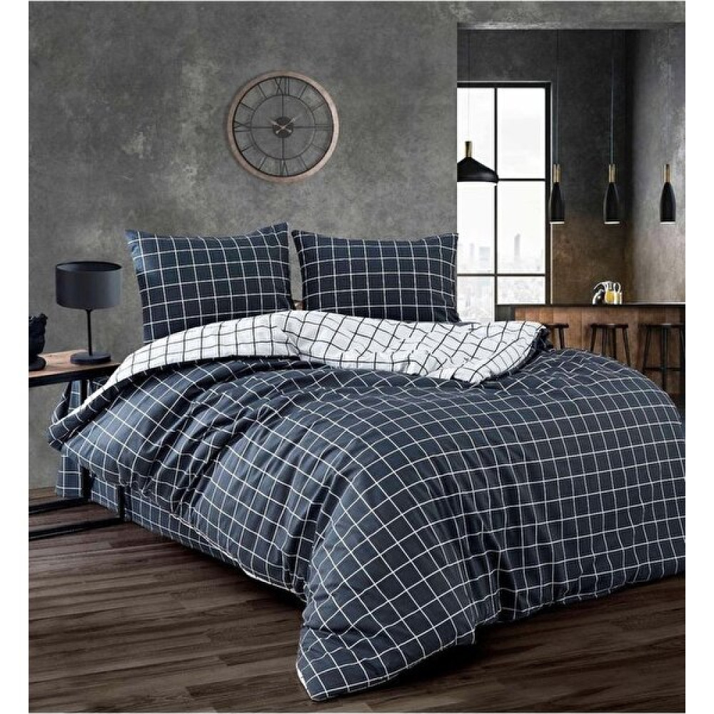 Miss Linda Home Collection Nç3 Miss Linda Home Pamuklu Çift Taraflı Çift Kişilik Nevresim Takımı - Antrasit - 200 x 230 cm Nevresim Takımı Fiyatı