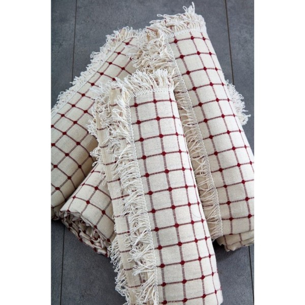 Miss Linda Home Collection Pamuklu Buldan Işi Çekyat Örtüsü En Büyük Boy Oturma Grubu Örtüsü (350'Lİ Takım) - 180 x 350 cm - Kiremit Koltuk & Kanepe Örtüsü Fiyatı