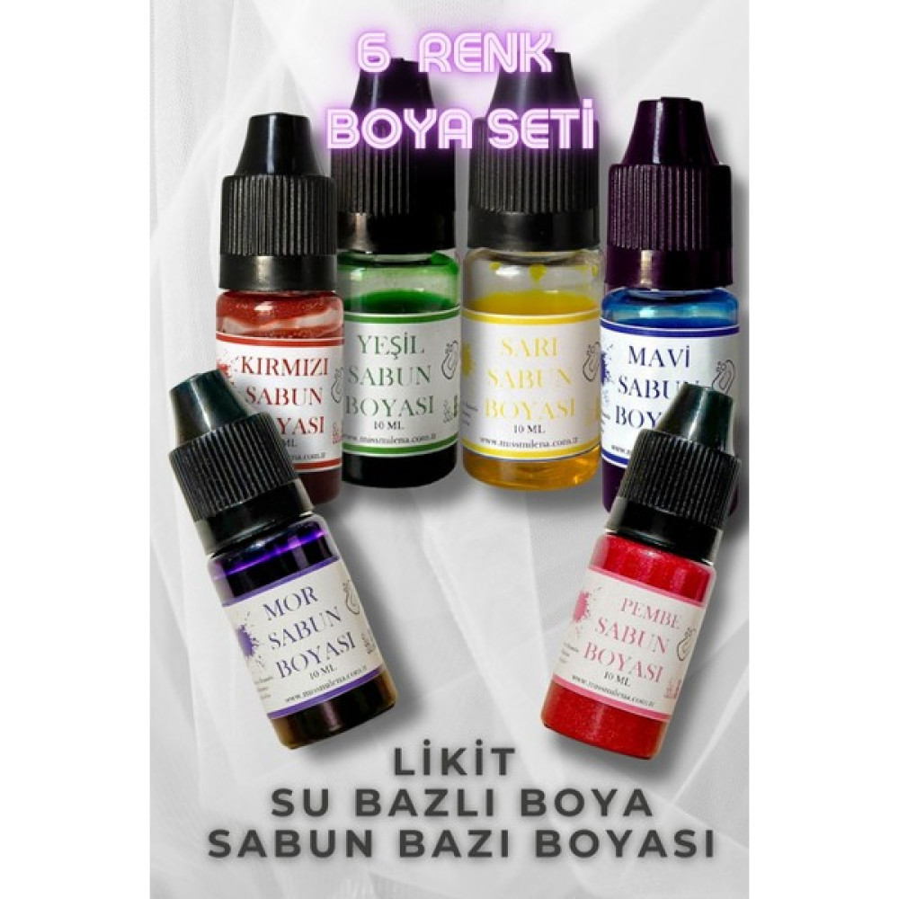 Miss Milena 6 Lı Boya Seti Sabun Bazı Boyası 10 ml x 6 - 1 Akrilik Boya Fiyatı