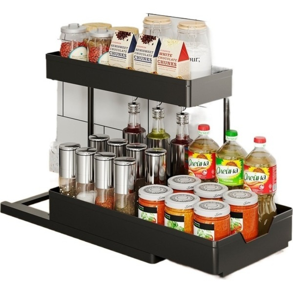 Miss Play Çekmeceli Baharat Rafı (Yurt Dışından) - Siyah Duvar Rafı Fiyatı