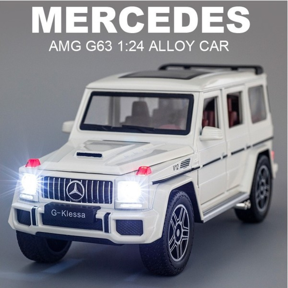 Miss Play Mercedes Büyük G63 Model Araba Off-Road Çocuk Hediye Alaşım Oyuncak Araba Simülasyon Araba Modeli (Yurt Dışından) - Beyaz Oyuncak Araç Fiyatı