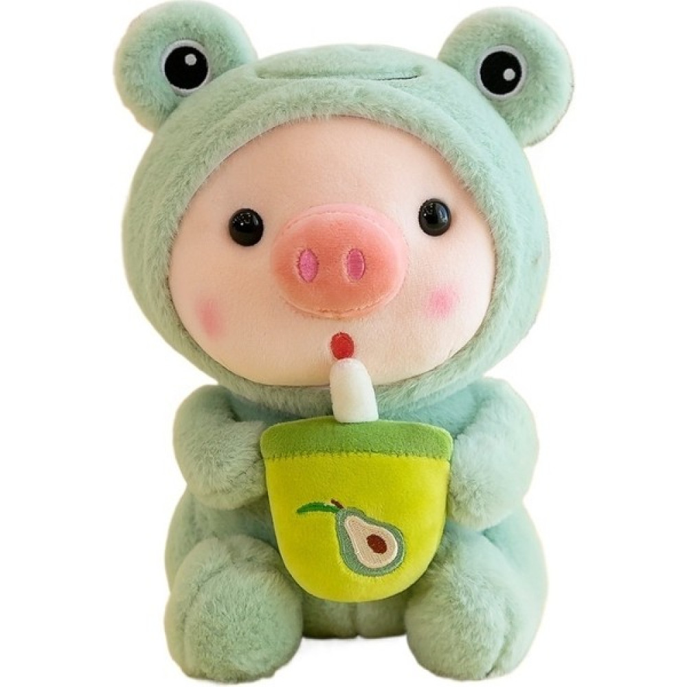 Miss Play Sevimli Sütlü Çay Domuzu Peluş Oyuncak Domuz Bebek Domuz Bebek Piggy'ye Dönüştürüldü (Yurt Dışından) - Yeşil Oto Boyaları Fiyatı
