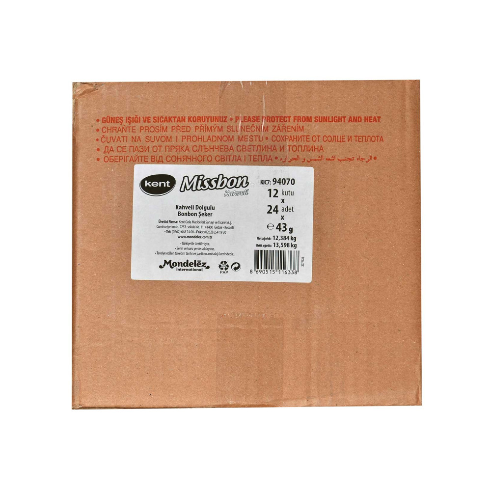 Missbon Şeker 43 gr 24'lü Paket Kahveli