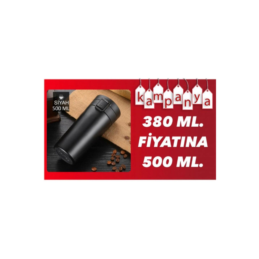 MİSSCAFE Snape 380ml Filtreli Çift Katmanlı Mug Termos Bardak Mat Siyah Termos Fiyatı