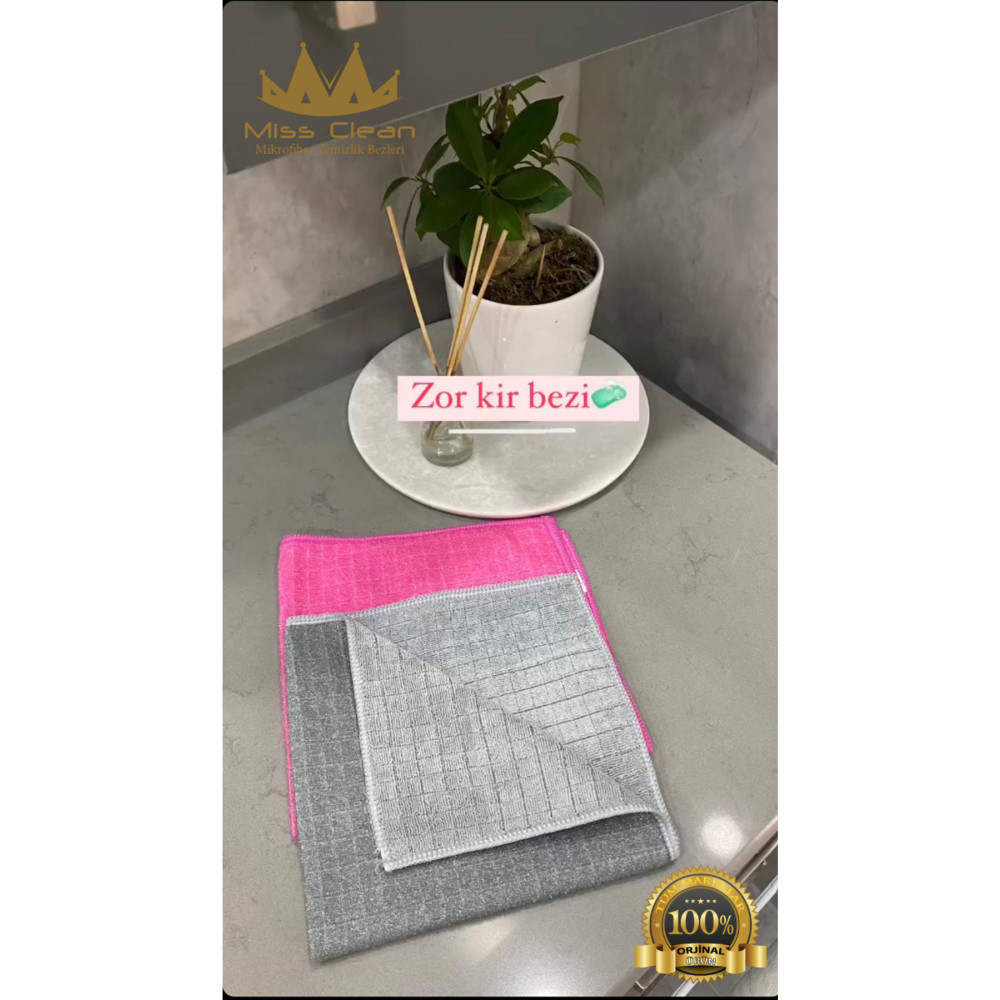 MissClean ( 1 Adet ) Telli Ovma Zor Kir Bezi 40*40 Cm Temizlik Malzemeleri Fiyatı