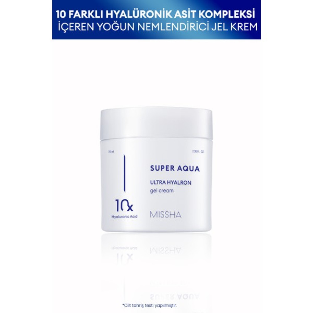 MISSHA 10 Farklı Hyalüronik Asit Içeren Yoğun Nemlendirici Jel Krem 70ML Super Aqua Ultra Hyalron Gel Cream Nemlendiriciler Fiyatı