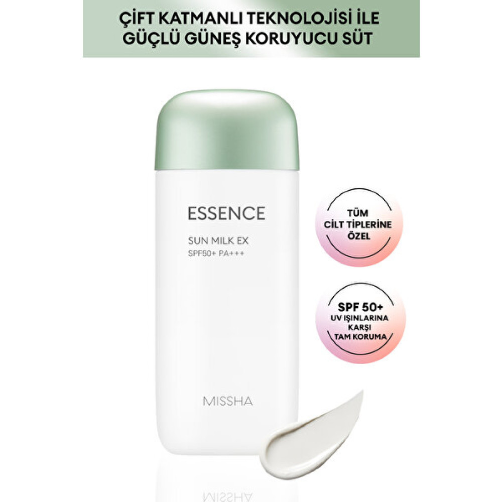 MISSHA Aloe Vera İçeren Güneş Koruyucu Süt 70ml All Around Safe Block Essence Sun Milk EX Spf50+/PA+++ Güneş Kremleri ve Losyonları Fiyatı