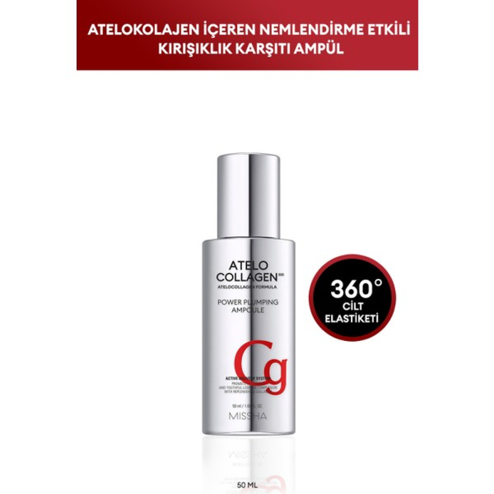 MISSHA Atelokolajen Içeren AMPUL50ML ATELOCOLLAGEN500 Power Plumping Ampoul Anti-Aging / Yaşlanma Karşıtı Fiyatı