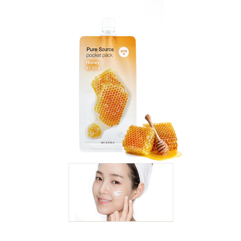 Missha Besleyici ve Nemlendirici Bal Özlü Uyku Maskesi 10ml Pure Source Pocket Pack Honey Cilt ve Yüz Bakımı Fiyatı