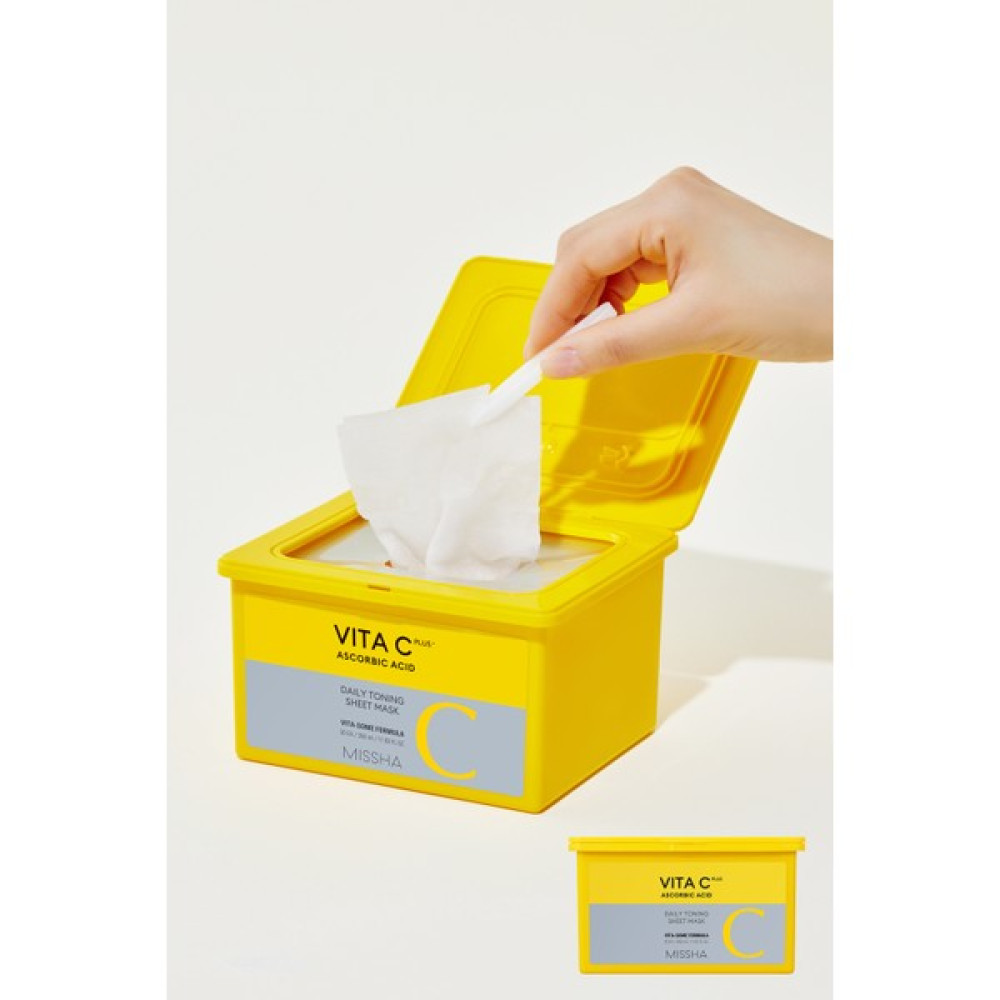 MISSHA C Vitamini İçerikli Leke Karşıtı Günlük Yaprak Maske Vita C Plus Daily Toning Mask Maskeler Fiyatı