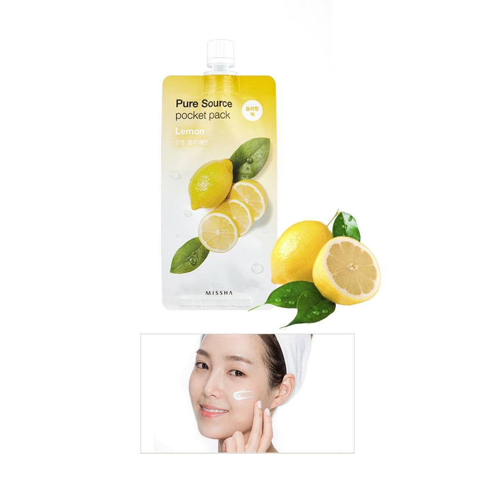 Missha Canlandırıcı Limon Özlü Uyku Maskesi 10ml Pure Source Pocket Pack Lemon Cilt ve Yüz Bakımı Fiyatı