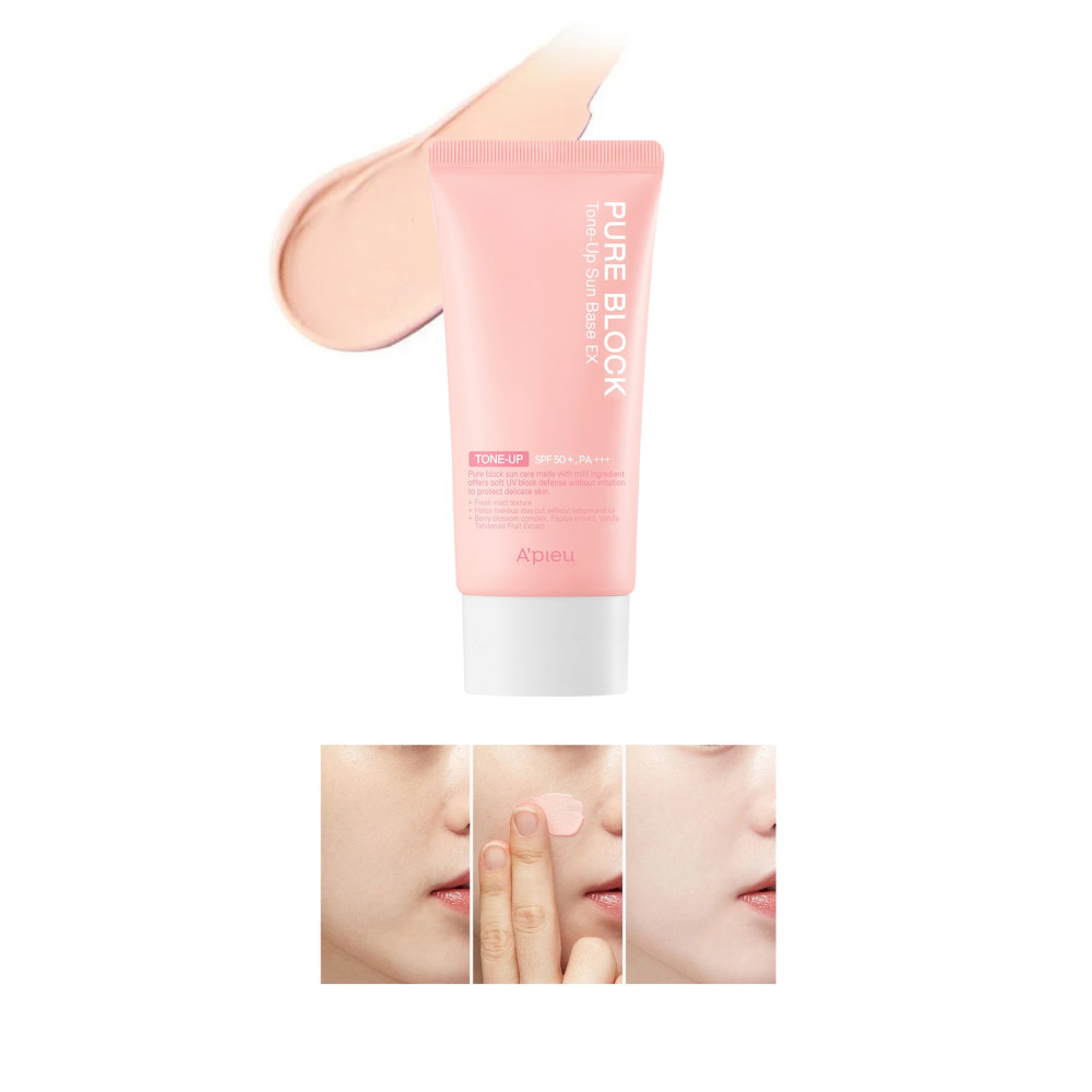 Missha Cildi Aydınlatan Güneş Koruyucu SPF50+/PA+++ 50ml APIEU Pure Block Tone-Up Sun Base Güneş Kremleri ve Losyonları Fiyatı
