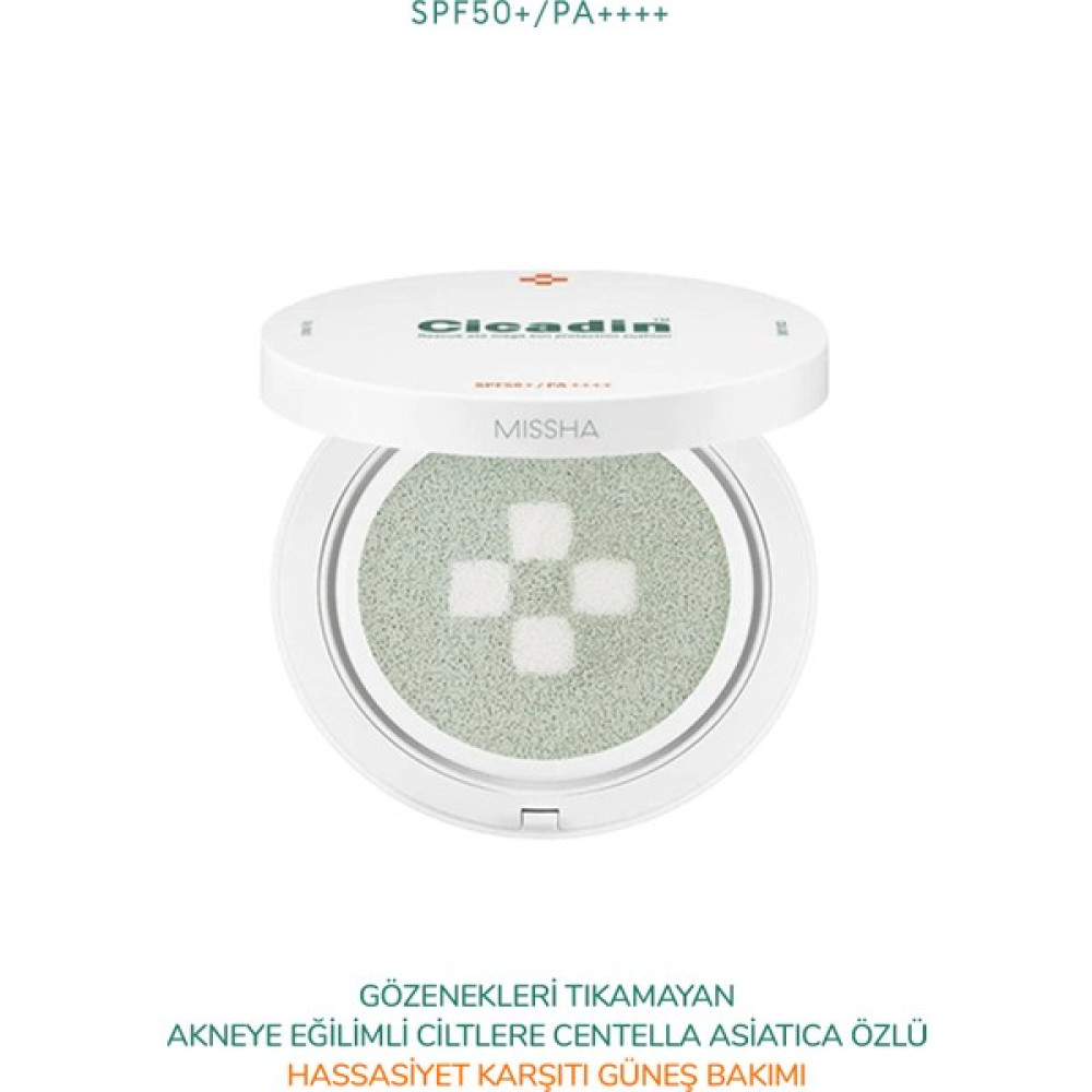 MISSHA Hassas ve Sivilce Eğilimli Ciltler Için Yüksek Uv Korumalı Cushion Güneş Kremi SPF50+ / Pa++++ 25G Güneş Kremleri ve Losyonları Fiyatı