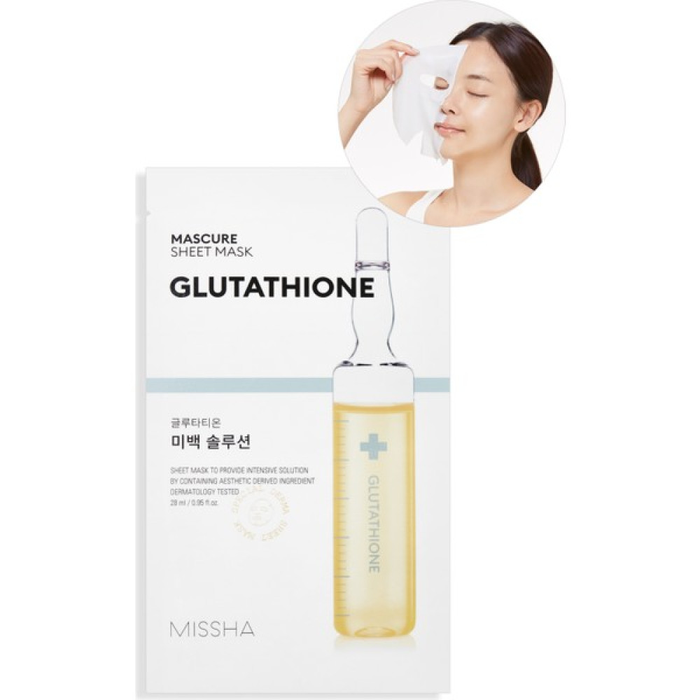 Missha Mascure Whitening Solution Sheet Mask - Leke Karşıtı Bakım Maskesi 27 ml Maskeler Fiyatı