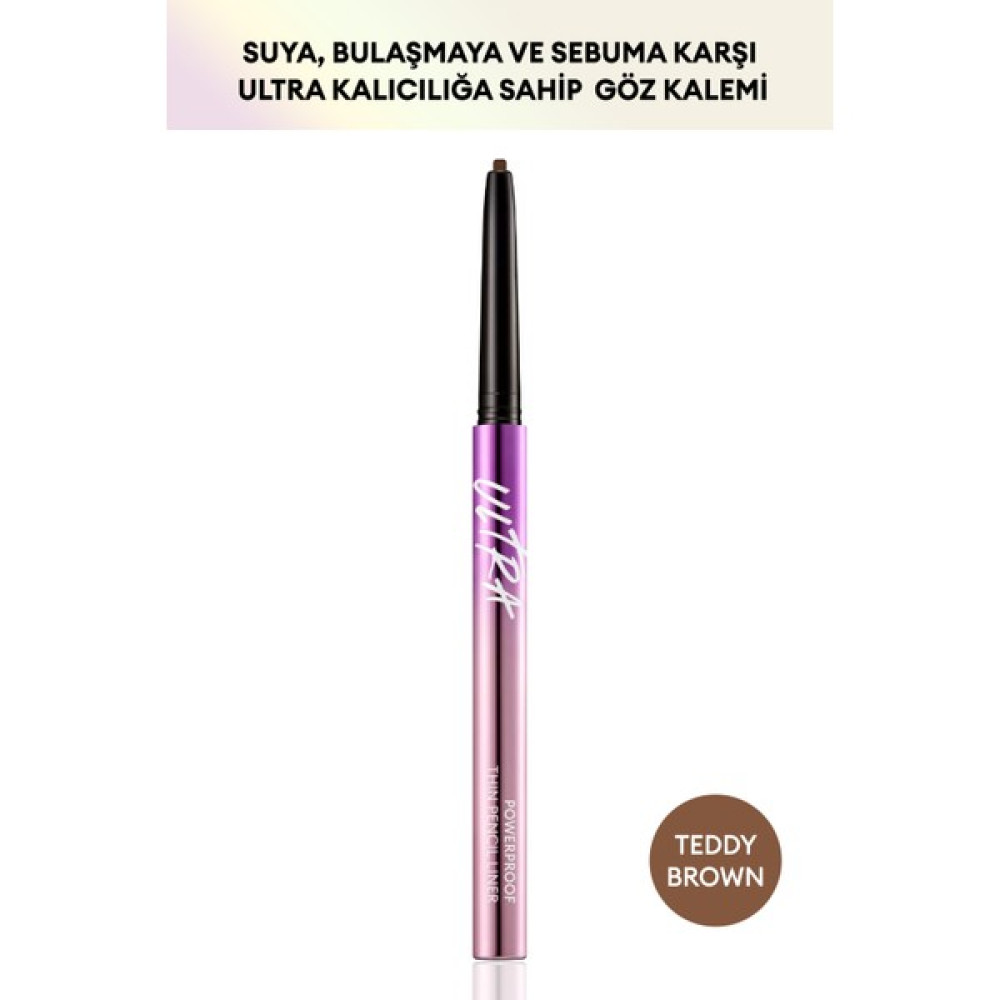 MISSHA Pürüzsüz Çizim Sağlayan Ince Tasarımlı , Suya Dayanıklı Göz Kalemi Thin Pencil Liner (Teddy Brown) Göz Kalemleri Fiyatı