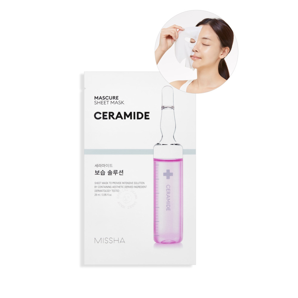 Missha Seramid İçerikli Besleyici Yaprak Maske (1ad) Mascure Moisture Barrier Solution Sheet Mask Cilt ve Yüz Bakımı Fiyatı