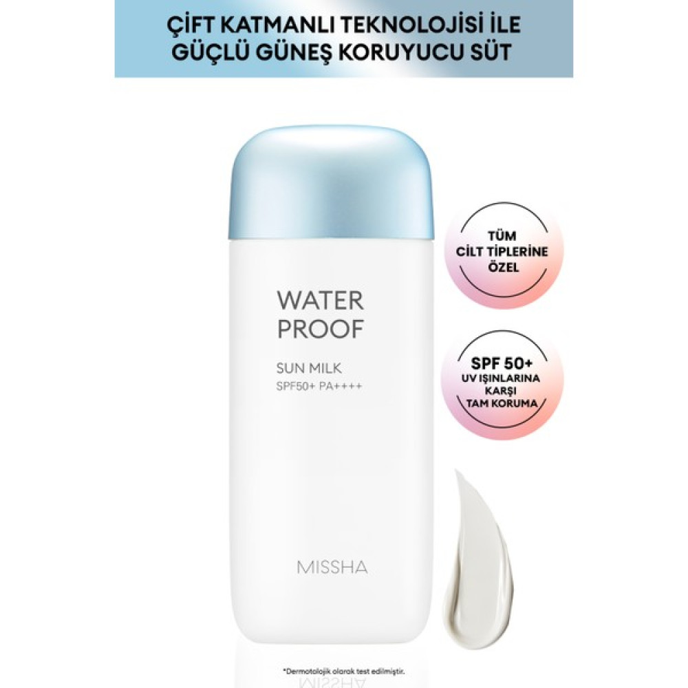 Mıssha Suya Dayanıklı Güneş Koruyucu -All Around Safe Block Water Proof Sun Milk SPF50+/PA++++_70ML Güneş Kremleri ve Losyonları Fiyatı
