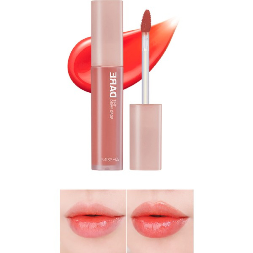 MISSHA Uzun Süre Kalıcı, Nemli Bitiş Sunan Parlak Tint Dare Tint Dewy Drop Baby Coral Rujlar & Dudak Parlatıcıları Fiyatı