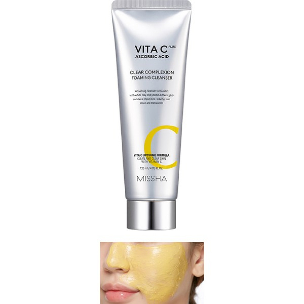 Mıssha Vita C Plus Spot Clear Complexıon - C Vitaminli Leke Karşıtı Temizleme Köpüğü 100 ml Cilt Temizleme ve Peeling Fiyatı