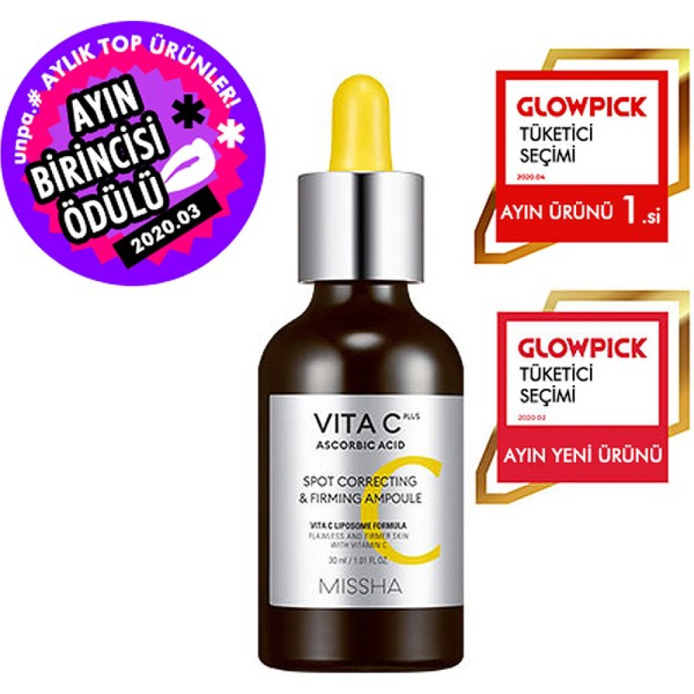 Mıssha Vita C Plus Spot Correcting Firming Ampoule - C Vitaminli Leke Karşıtı Ampül 30 ml Anti-Aging / Yaşlanma Karşıtı Fiyatı