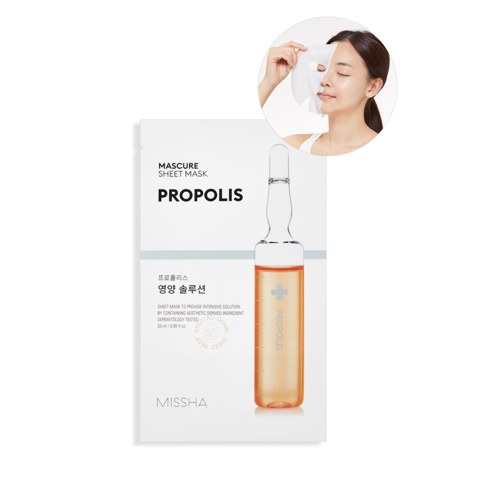 Missha Yoğun Besleyici Propolis İçerikli Yaprak Maske (1ad) Mascure Nutrition Solution Sheet Mask Cilt ve Yüz Bakımı Fiyatı
