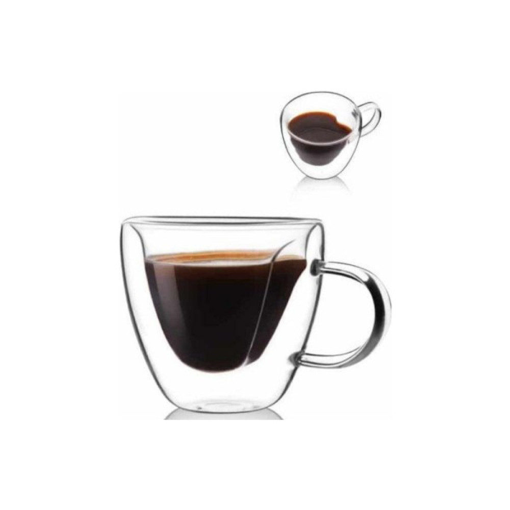 Missing Tekli Çift Cidarlı Kalpli Cam Bardak 175 ml. Fincan / Bardak / Kahve Takımı Fiyatı