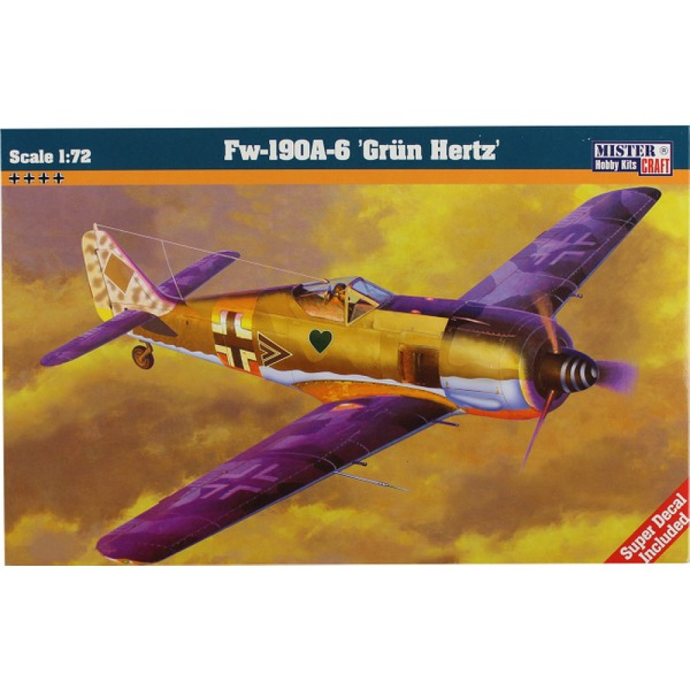 Mister Craft 1/72 FW-190A-6 'Grün Hertz' Savaş Uçağı Maketi Maket Fiyatı