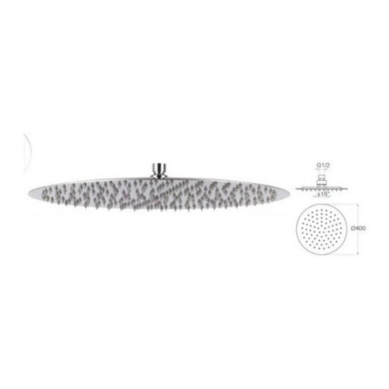 Mistillo MTD08 Slim 304 Paslanmaz Metal Tepe Duş Başlığı