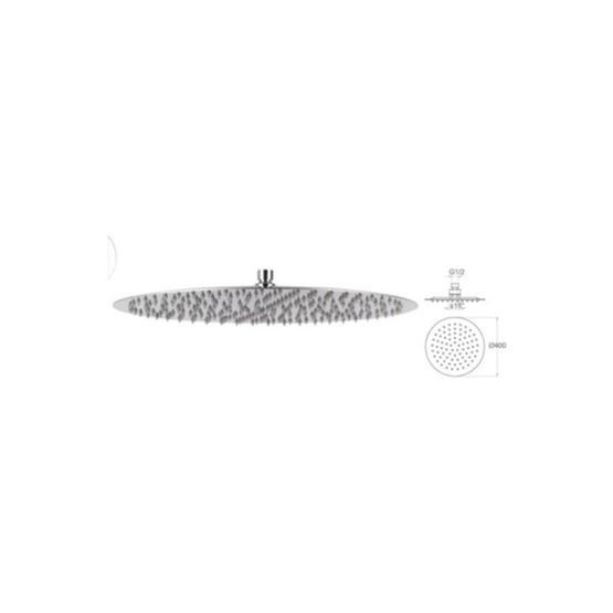 Mistillo MTD08 Slim 304 Paslanmaz Metal Tepe Duş Başlığı