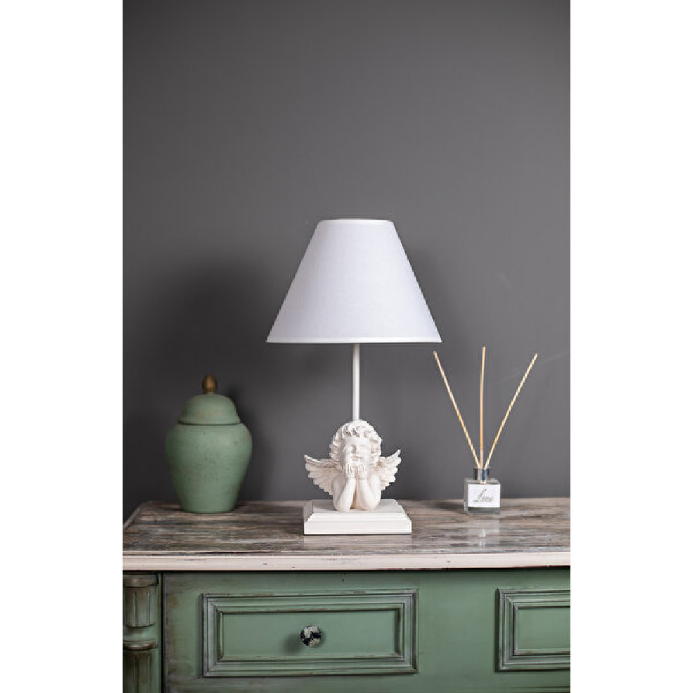 Misto Home Abajur Melek Şebnem - Beyaz Abajur Fiyatı