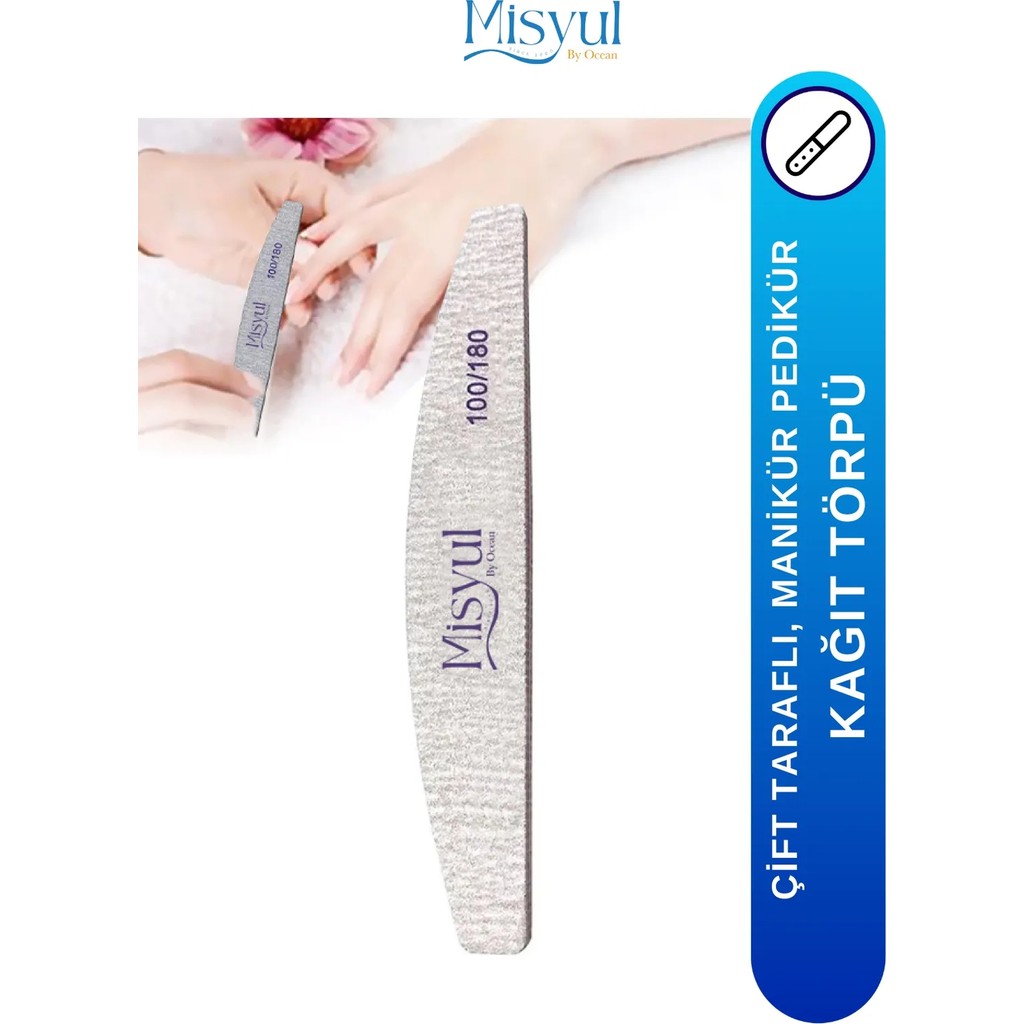Misyul Kağıt Törpü - Manikür ve Pedikür İçin Çift Taraflı Tırnak Törpüsü Manikür & Pedikür Seti Fiyatı