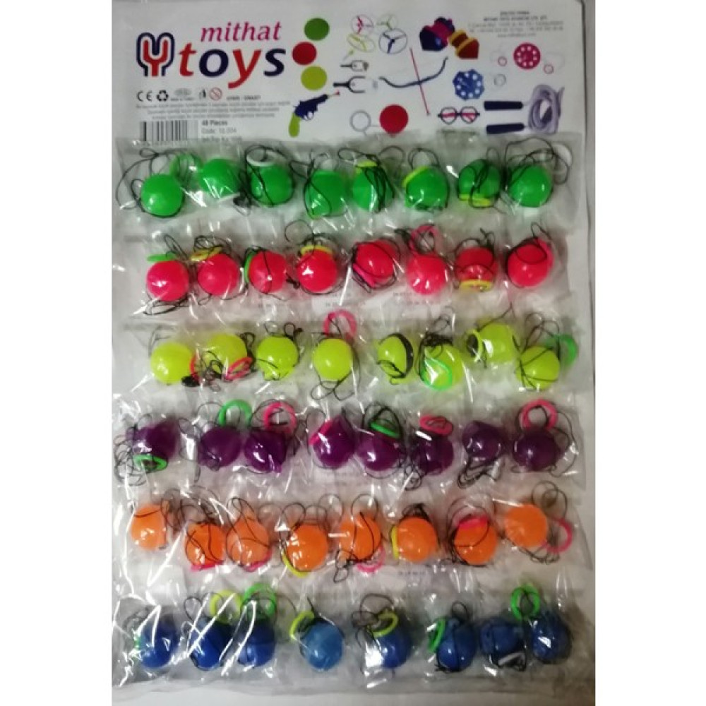 Mithat Toys Ipli Zıplayan Top Yerli Üretim 48 Adetli Açık Hava, Deniz ve Spor Oyuncakları Fiyatı