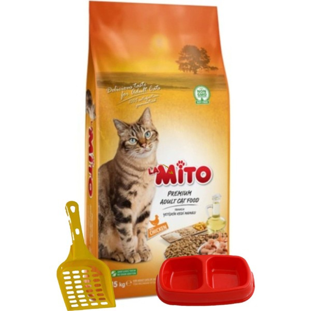 Mito Adult Cat Tavuklu Yetişkin Kedi Maması 1 kg + Kürek + Mamalık Evcil Hayvan Ürünleri Fiyatı