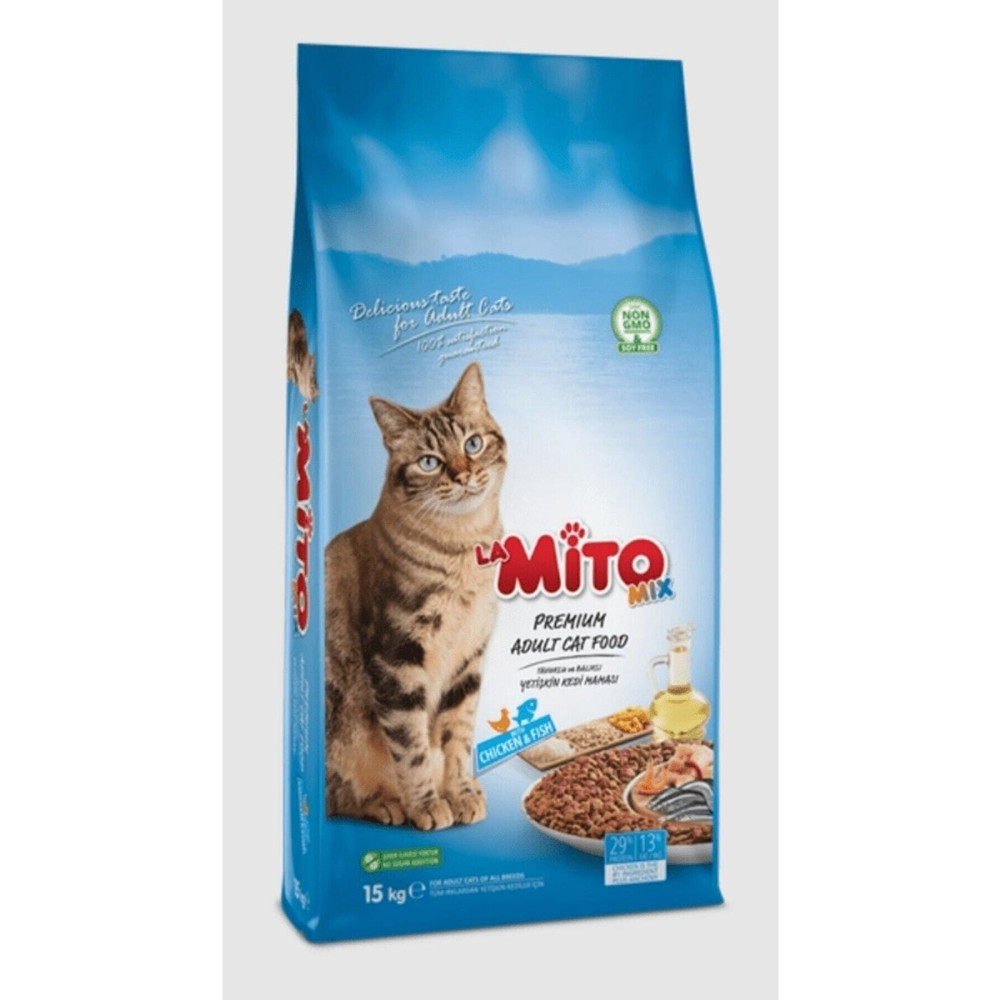 Mito La Mix Adult Cat 15 Kg Tavuklu Ve Balıklı Renkli Taneli Yetişkin Kedi Maması Evcil Hayvan Ürünleri Fiyatı