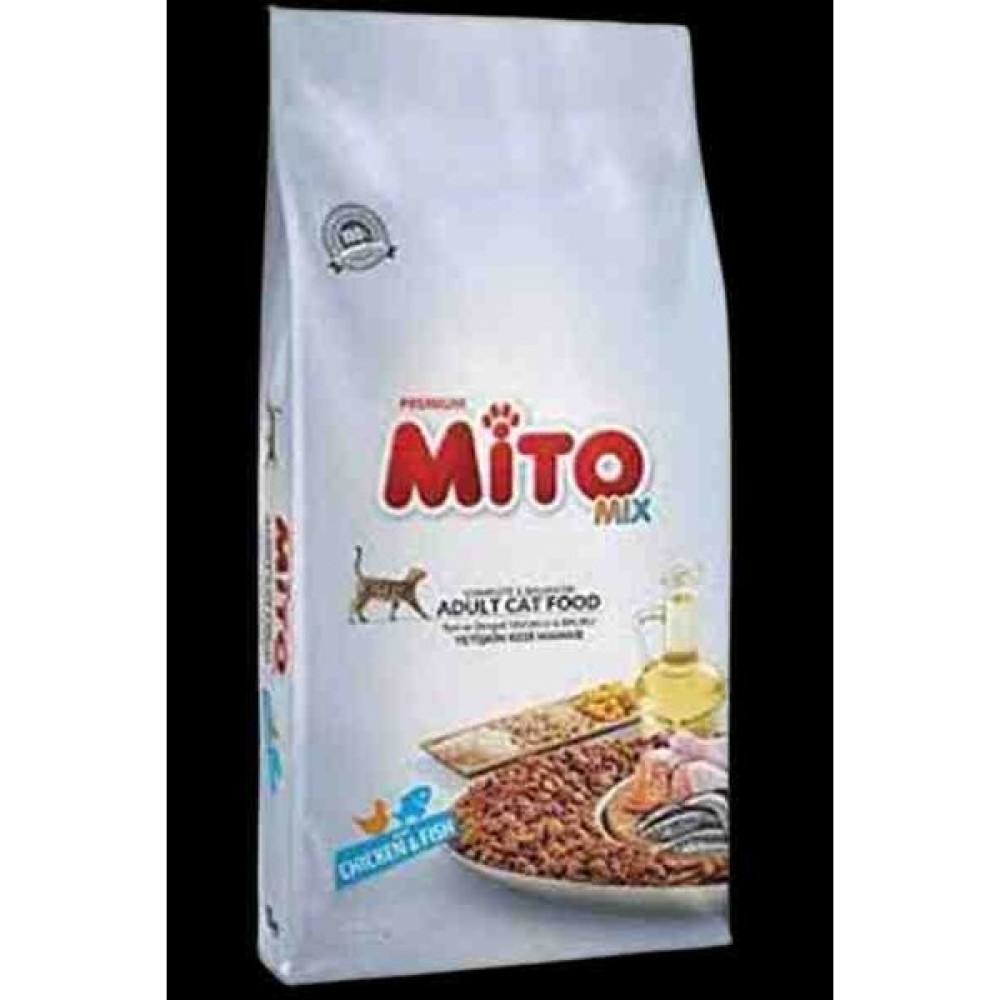 Mito Mix Adult Cat Tavuklu ve Balıklı Renkli Taneli Yetişkin Kedi Maması 1kg×2 Adet - 1 Evcil Hayvan Ürünleri Fiyatı