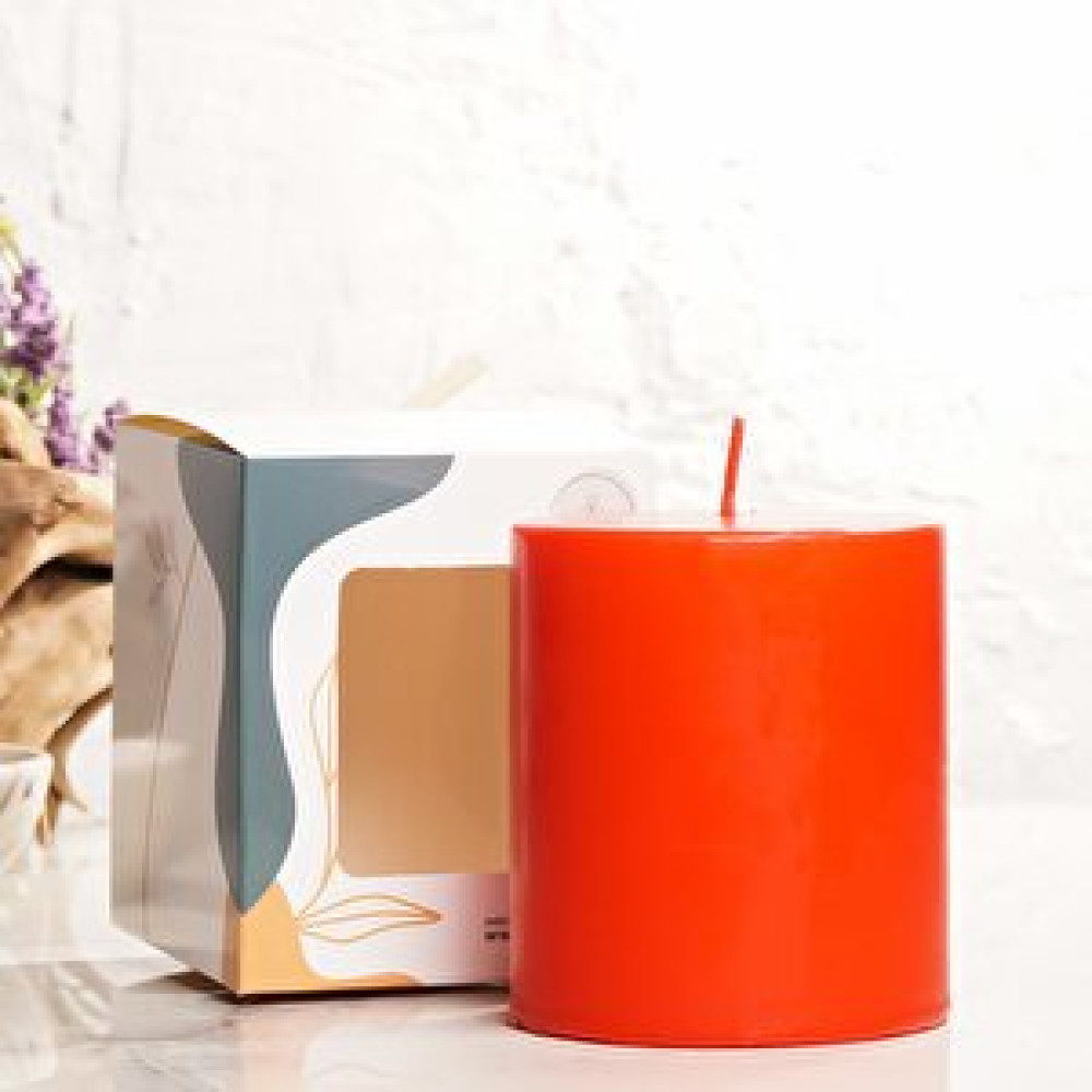 Mitr 10x10 Cm Kırmızı Silindir Mum Dekoratif Mum Fiyatı